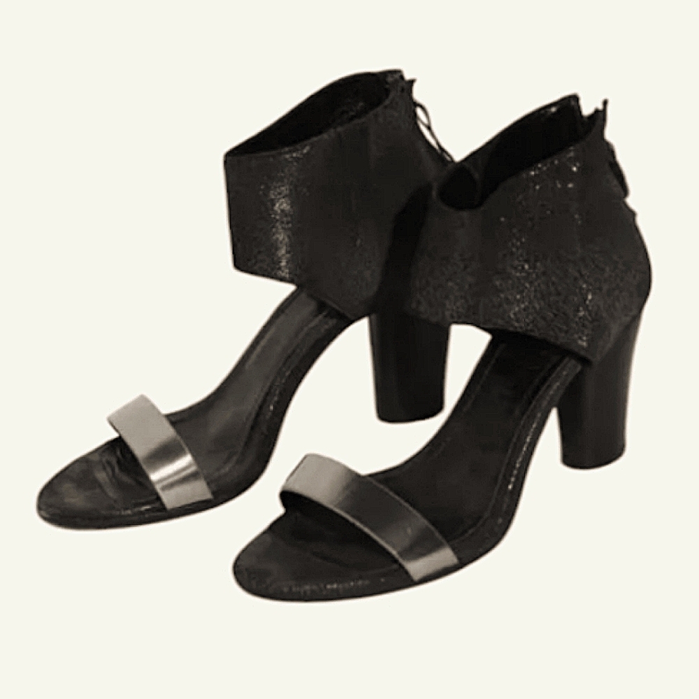 Zero + Maria Cornejo Heels - Black Noir  8.5 or 39.5